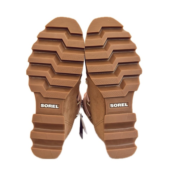 SOREL Joan Of Arctic Wedge III Lace Up Cozy Waterproof Tan Brown Winter Boots - Picture 3 of 5